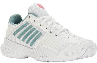 K-Swiss Mädchen Court Express Omni Tennis Shoe, White Nile Blue Desert Flower, 35 EU