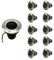 Spot LED Extérieur Encastrable pour Ampoule GU10 (Pack de 10) - SILAMP