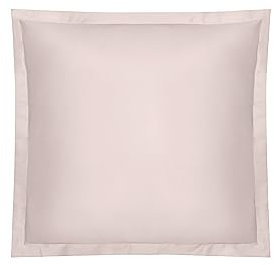 Amqua Taie Oreiller 65x65cm - Housse de Coussin de Luxe en Satin de Coton Mako - 100% Coton égyptien, Taies d'oreillers avec Fermeture éclair, Élégante, Qualité Supérieure - Rose, Vieux Rose, Blush