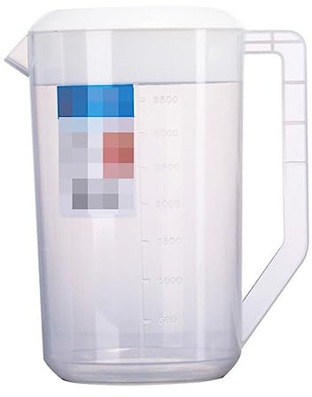 Lurrose Pichet De 4 Litres Avec Couvercle Récipient À Jus Carafes Mélange Boissons Cruche À Eau Pichet À Thé Glacé Pour Thé Glacé