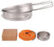 Camping Bratpfanne mit klappbaren Griffen, reines , Outdoor-Wandern, Kochen, Bratpfanne (500 ml 2)