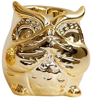 Warmhm Ceramic Owl Tealight Holder Eleganter Kerzenständer Für Zuhause Büro Für Teelichter Und Duftkerzen Dekorative Tischaccessoires Mit Besonderem Design