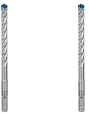 Bosch Professional 1x Expert SDS plus-7X Hammerbohrer (für Stahlbeton, Ø 10,00x165 mm, Zubehör Bohrhammer) (Packung mit 2)