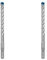 Bosch Professional 1x Expert SDS plus-7X Hammerbohrer (für Stahlbeton, Ø 10,00x165 mm, Zubehör Bohrhammer) (Packung mit 2)