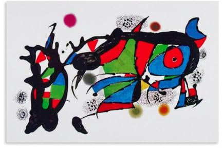 Joan Miro Surrealismus Poster Obra De Joan Miro Kunstdruck Wand Foto Farbe Hängende Bild Familie Schlafzimmer Dekor Geschenk 20 x 30 cm