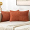 MIULEE 2er Set Herbst Kissenbezug 30x50cm Rostrot Kissenhülle Kissenbezüge Sofakissen Dekokissen Boho Couchkissen Kord Dekorative Zierkissenbezug für Sofa