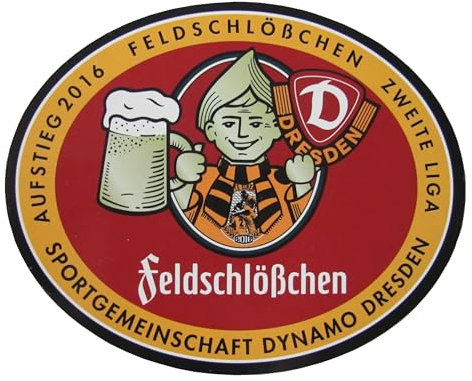 Brauerei Feldschlößchen - Dynamo Dresden - Aufkleber 10 x 8 cm