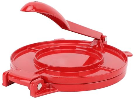 Presse à Tortilla en Fonte – Presse à Rotis Multifonctionnelle 9,8 X 10 Pouces, Presse à Tortilla à Farine, Machine à Quesadilla, Machine à Tacos (rouge)