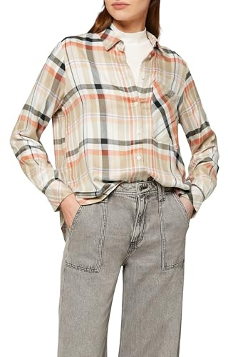 s.Oliver Oversized Baumwollbluse mit Herz-Stickerei