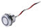 16/19/22mm 12V Blue LED Lighted IP68 Momentary Ring Led Illuminated Reset Piezo Touch Switch EKFBQBGW(16mm piezo switch)