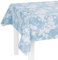 LILENO HOME Tischdecke abwaschbar als Meterware 160x140cm (Schnittkante) in Blätter-Ranke blau Motiv - Wachstuchtischdecke wasserabweisend ideal als Tischtuch o. Tischläufer für Bierzeltgarnitur