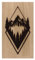 Wandbild aus Holz Bergmotiv | Eiche | Massivholz | Berge | Berglandschaft | Wanddekoration | Holzbild | Geschenk | 18,5x33 cm Pohmer Design (Berg)