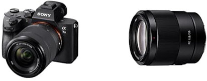 Sony Alpha 7M3K - Kit Fotocamera Digitale Mirrorless con Obiettivo Intercambiabile SEL 28-70mm + Sony SEL-35F18F - Obiettivo a Focale Fissa 35mm F1.8