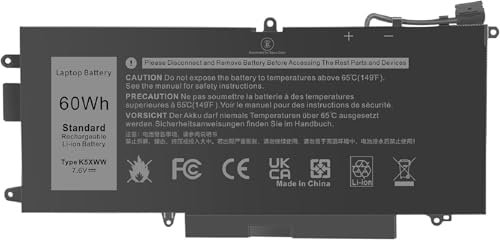 Batteria a 3 celle agli ioni di litio da 7,6 V, 60 Wh, compatibile con notebook Dell Latitude 5289 7389 7390 serie 2 in 1.71TG4 071TG4 K5XWW X49C1 0X49C1