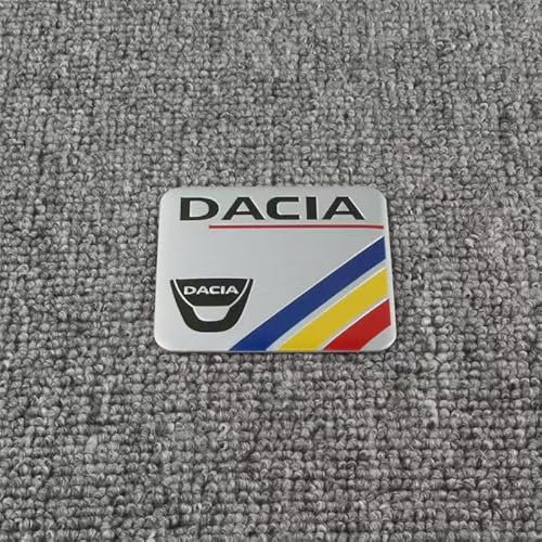 DDHHBH Car Badge Sticker Emblem for Dacia Duster,3D Metal Decal Logo Tuning Modification Sport Car Body Letters Adhesive Car Exterior Accessories,B