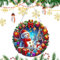 Schneemann-Haustür-Dekoration, Acryl, Winter-Wanddekoration, Türschild, Willkommens-doppelseitig, Bauernhaus-Türdekoration, Weihnachtsschmuck für Wand und