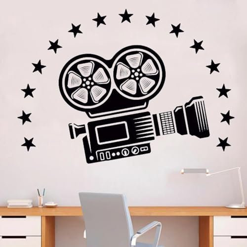 SABORR Wandaufkleber Kamera-Wandbild Kino Filmzimmer Filmstil Wandaufkleber PVC-Aufkleber
