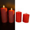 Online Fuchs 4er Set metallic LED-Kerzen aus Echtwachs mit praktischer Touch-Funktion und 6-Stunden Timer - realistisch flackernde Flamme - 546 (Rot)