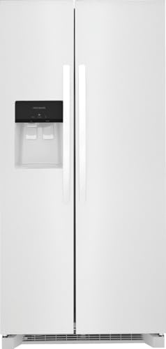 Frigidaire 22.3 cu. ft. 33 in. Side by Side Refrigerator in White, Standard Depth FRSS2323AW