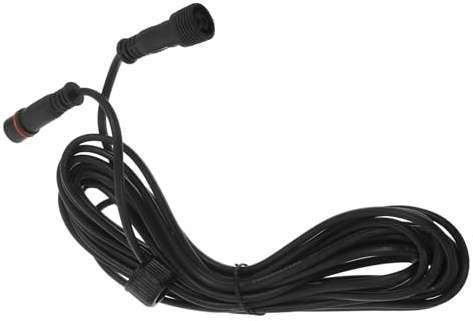 Abaodam Rallonge Câble Lampe Solaire 5 M pour Éclairage Extérieur Jardin, Fil Double Cœur 0,5 Mm² Cuivre sans Oxygène, Cordon Étanche Antipluie, Compatible Projecteurs ≤ 25w
