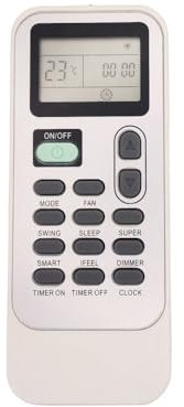 iOOiQQ DG11J1-01 - Mando a distancia de aire acondicionado compatible con GORENJE ACOND Daitsu Hisense Kelon AC DG11J1-01 DG11D1-02 DG11J1-03(B) DG11J1-04 DG11J1-05(E) DG11J1-91-91 DG11 J1-98