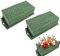 2 Stück Steckmasse für Blumengestecke, Steckschaum für Frischblumen Trockenblumen, Steckschaum mit Gitter und Halterung, Blumensteckschaum für Mittelstück, Feiern, Hochzeit und Geburtstag Dekoration