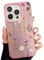 ZTOFERA Pink Case for iPhone 15 Pro (6.1), Aesthetic Phone Case with Flowers Floral Pattern, Glossy Hard PC Back Silicone Bumper Shockproof Protective Cover for Girls Women - Climbing Flowers