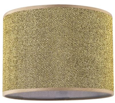 Modern and Designer Mini Diamond Gold Glitter Fabric Lamp Shade 25cm Diameter | for Table or Ceiling Pendant by Happy Homewares