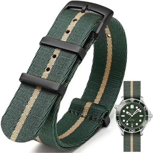 Nizonlaie Uhrenarmbänder Nylon Klassische NATO Stil Uhrenarmband 18mm 20mm 22mm 24mm Premium Sport Ballistic Nylon Militär Uhren Armband Ersatz Uhrenband für Herren Damen