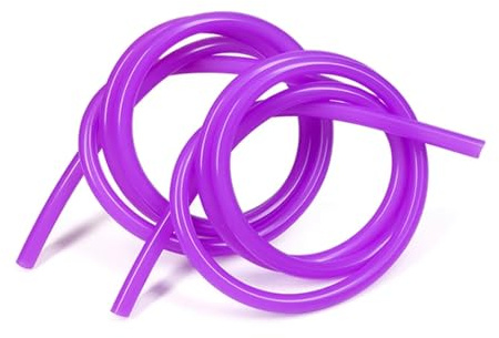 ODJDNLKLWN Schlauch 1~10m Lila Silikonschlauch Geschmacklos Hochtemperaturbeständig Flexibler Trinkwasserschlauch Gartenschlauch Gartenschlauch(10M_ID 1MM X OD 3MM)