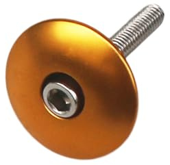 Yundxi Fahrrad Headset Top Cap, 1 1/4 Light Steuersatzkappe Vorbau Kappe Abdeckung Aluminium mit Schraube für MTB Road Mountainbike