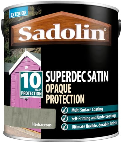 Sadolin Superdec Satin Opaque Wood Protection - Herbaceous - 2.5L
