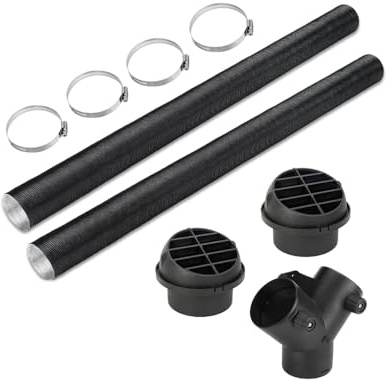 Auto Heizung Rohrleitung, 75mm Auto Heizung Rohr Kanal, Warmluftauslass Entlüftungsschlauch Clips Set, Warmluftauslass Heizrohr Auto, für 75mm Heizung Rohrleitung