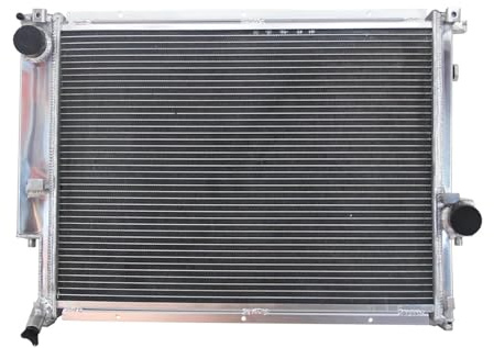 1841 3-reihiger Aluminium-Kühler für 3er-Serie E30 E36 M3 Z3 E32 E34 1992–2000 Handbuch MT 17111728908 17111469908 (Armeegrün)