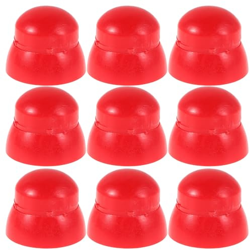 POPETPOP 50pcs M10 Red Plastic Bolt Safety Covers Nut Caps for Playground Slide Hardware Protection Screw Protectors for ’s Outdoor Play Equipment