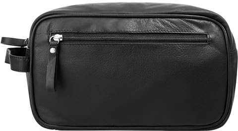 BODENSCHATZ Kulturtasche Echt Leder Herren