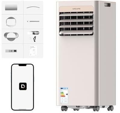 DREAME P-Wind10 Condizionatore Portatile 3-in-1 9000 BTU | Raffrescamento, Deumidificazione e Ventilazione, Flusso 3D, App e Telecomando, Modo Notte, Autoevaporazione, Facile Montaggio