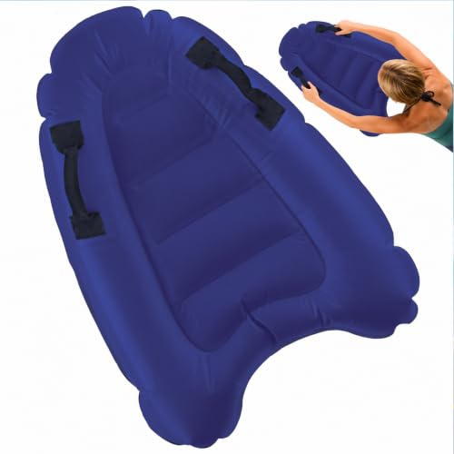 Aufblasbares Bodyboard, Shyllin Bodyboard mit Griffen, Surfbrett Aufblasbar, Mini Luftmatratze, Schwimmhilfe Aufblasbar, Tragbares, für Strand Schwimmbad