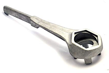 Clé de serrage en aluminium pour futs à bondes