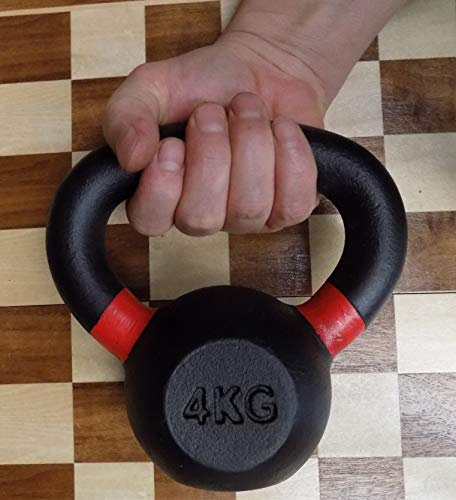 Hammer 4719 Kettlebell Classic Kettlebell 4 kg – Kettlebell (klassische Kugelhantel, Gusseisen, Schwarz, 4 kg)