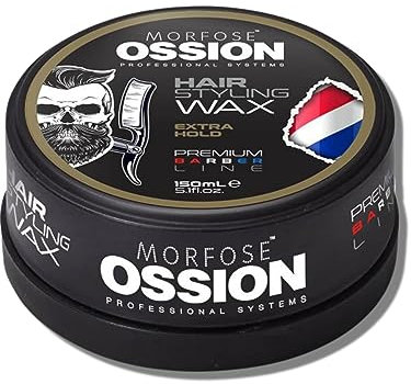 Morfose OSSION PBL Extra Hold Hair Styling Wax 150ml - Haarstyling-Wachs - Texturierend und Voluminös, Extra Starker Halt, Natürlich glänzender Look - für Alle Haartypen