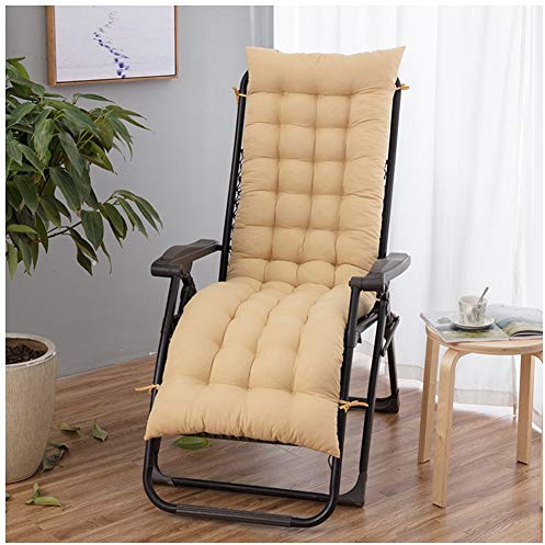 YOUCAI Auflage Polster Gartenliege Polster-Auflage Liege-Stuhl Gartenliege Polster Kissen Dick Liegenauflagen,48x170cm,Beige