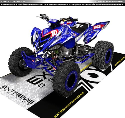 Extreme Graphics Kit Adhesivos Raptor 700 Racing Azul - hasta 2008