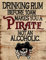ASSCA Metal Advertising Sign Wall Door Plaque Decorative Tin Metal For Home Office Bar Coffee Shop Pub Shed Man Cave - Wood Style Drinking Rum Before 10am makes Pirate Alcoholic Fun Quote