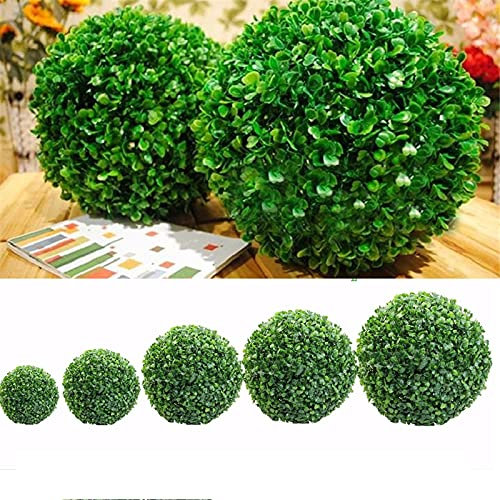 DUCUT Buchsbaumkugel Buchsbaum Kugel Grüne Plastikpflanze Balldekoration Home Outdoor Hochzeitsfeier Dekoration Pflanzen Grass Ball 10 cm