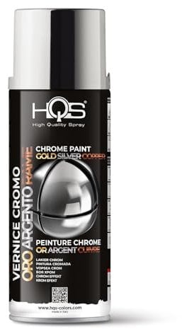 HQS Bomboletta di Vernice Spray 400ml Cromo (Argento)