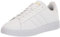 adidas Grand Court 2.0 Damen-Tennisschuhe, FTWR White/FTWR White/Gold Metallic, 40 EU