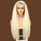 Sapphirewigs Light Yaki glatte Haare Damen Stirnband Perücke 613 Blond synthetische Stirnband Perücken Hitzeständige 26 Zoll