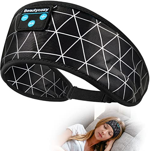 Perytong Auriculares para dormir con Bluetooth, auriculares inalámbricos para dormir, mascarilla para dormir de lado, mujeres y hombres, entrenamiento, correr, insomnio, viajes, yoga, accesorios geniales, regalos únicos de cumpleaños