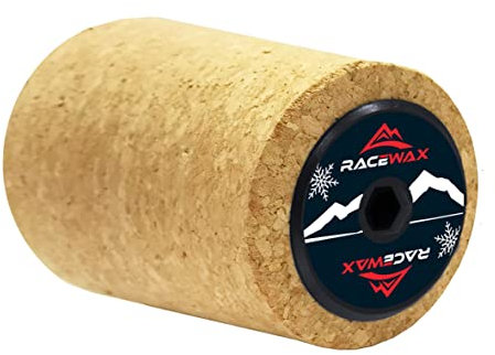 RaceWax Roto Bürste Kork Rotorbürste Belagbürste Skiwachs Skiservice SpeedBrush 100mm